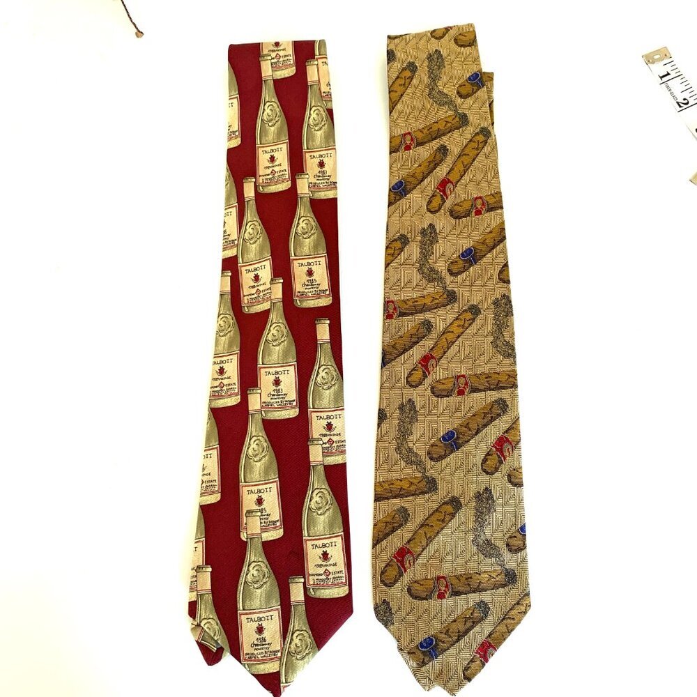 Elevate Your Style: Robert Talbott BEST OF CLASS 2 100% Silk Wine and Cigar